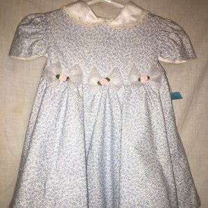 DRESS SIZE 18 M  NEW  BY LITTLE BIT BOWS FLOWER